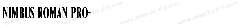 Nimbus Roman Pro字体转换